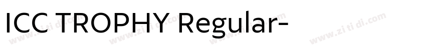 ICC TROPHY Regular字体转换